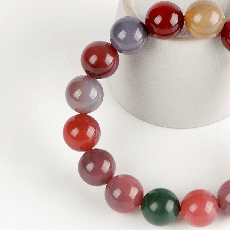 Colorful Agate Beaded Crystal Bracelet for Women Wholesale