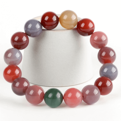Colorful Agate Beaded Crystal Bracelet for Women Wholesale