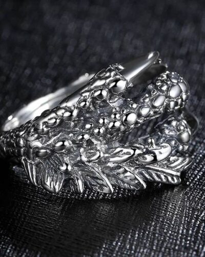 Cool Rings for Men with Dragon Claw Design