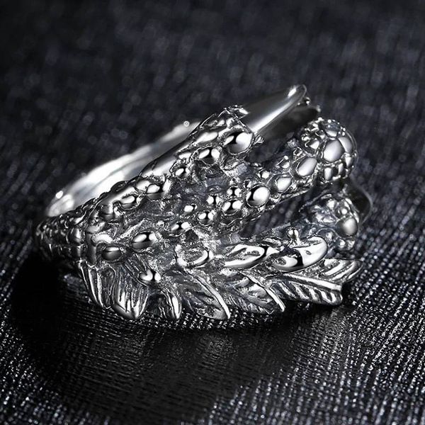 Cool Rings for Men with Dragon Claw Design