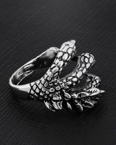 Vista alternativa dell'Cool Rings for Men with Dragon Claw Design