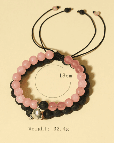 Couple Beaded Crystal Bracelet Sets 4