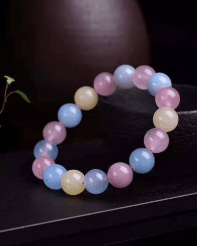 Cute Candy Color Morganite Crystal Bracelet Wholesale