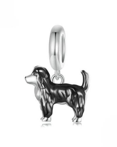 Cute Sterling Silver Border Collie Pendant Bulk show