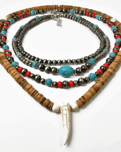 Antique Turquoise Beaded Necklace Jewelry Stackables Wholesale