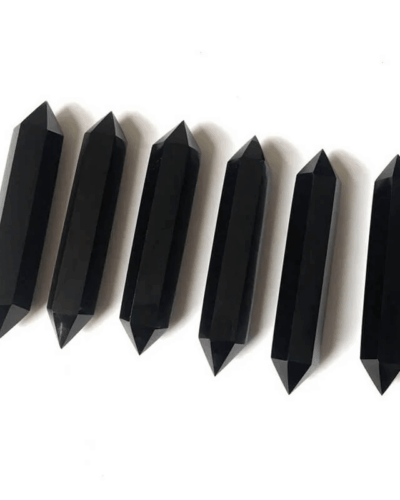 Double-Pointed Black Obsidian Tower Wholesale