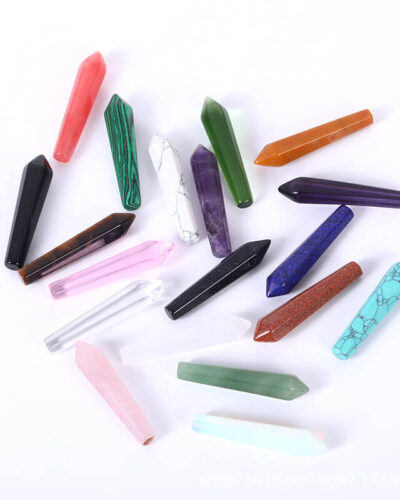 Double-Pointed Hexagonal Crystal Towers Raw Stones Wholesale