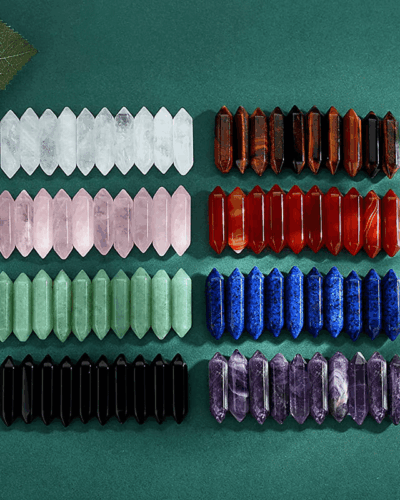 Double Pointed Natural Wholesale Crystal Towers