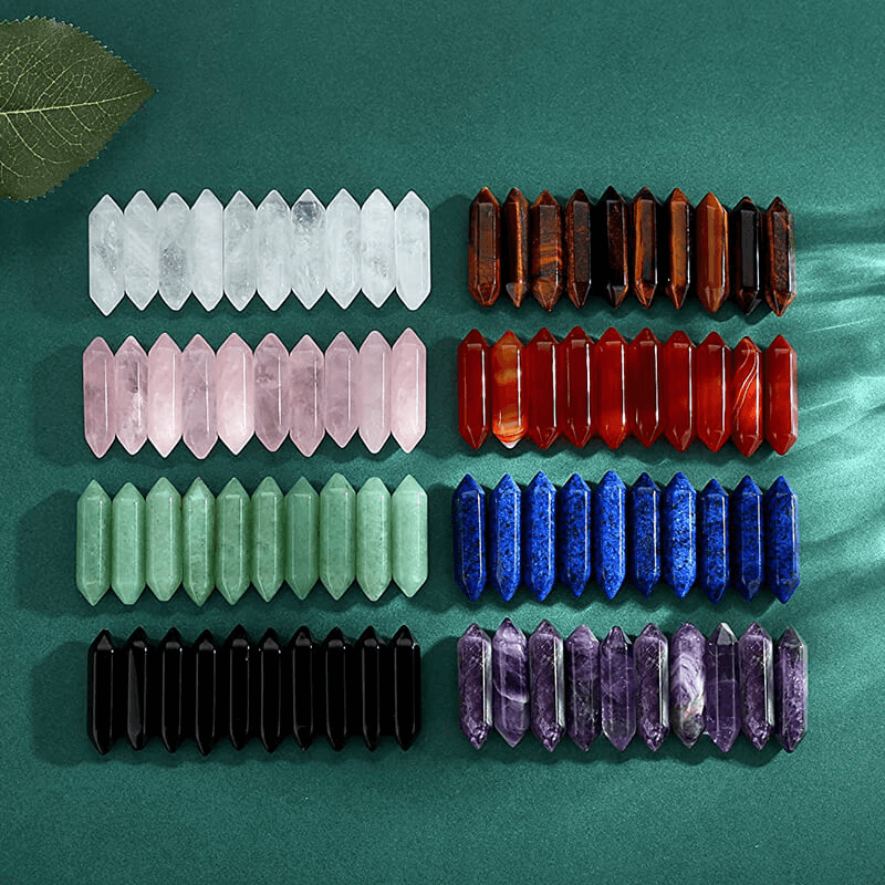 Double Pointed Natural Wholesale Crystal Towers