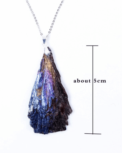 Electroplated Black Tourmaline Pendant Necklaces Bulk Protection Safety