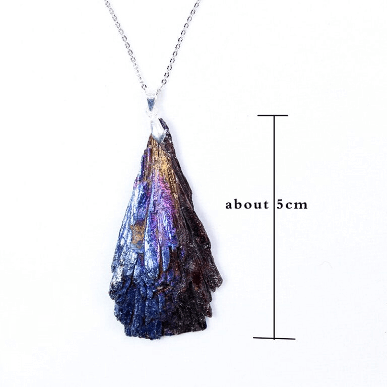 Electroplated Black Tourmaline Pendant Necklaces Bulk Protection Safety