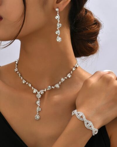 Elegant CZ Wedding Sets that Look Real Wholesale (1)
