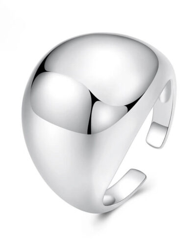 Exaggerated Chunky Dome Ring Adjustable Design