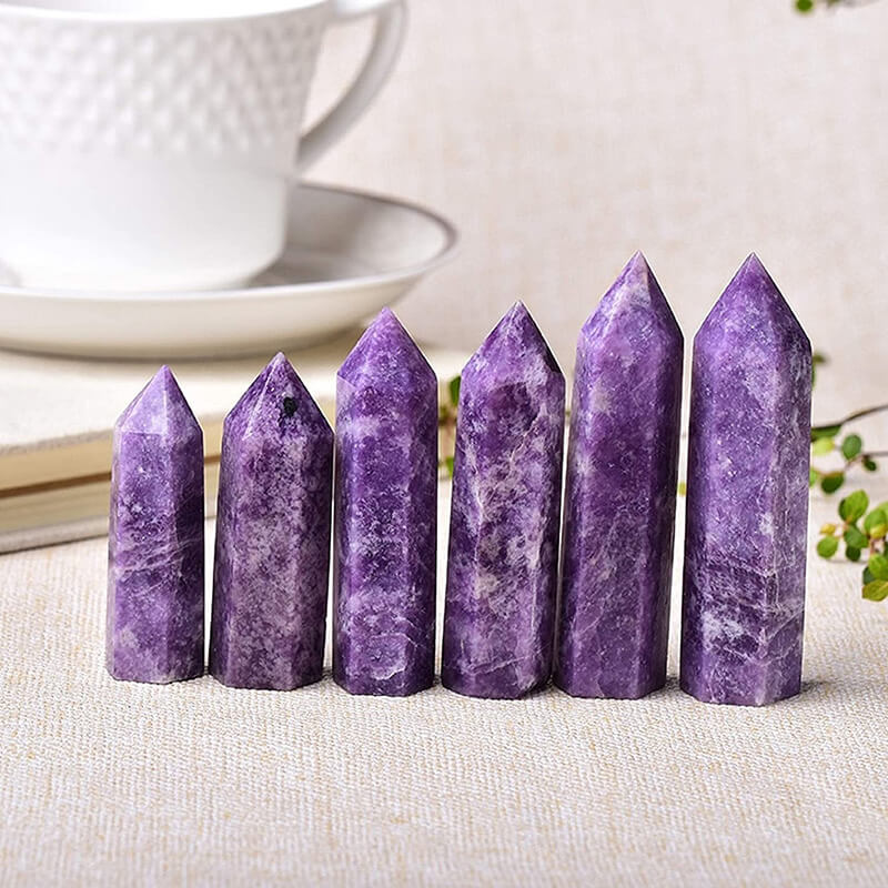 Fantasy Purple Lepidolite Tower Meditation Relaxed