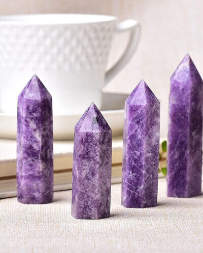 Fantasy Purple Lepidolite Tower Meditation Relaxed