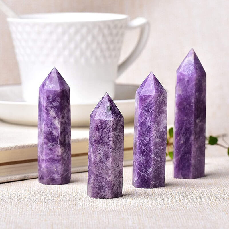 Fantasy Purple Lepidolite Tower Meditation Relaxed