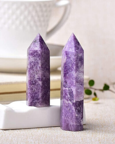 Fantasy Purple Lepidolite Tower Meditation Relaxed
