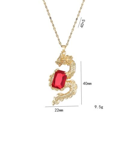 Flying Dragon Stainless Steel Pendant Necklace 2