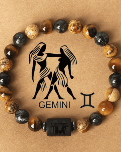 Tiger Eye Red Jasper Bracelet Constellation Bracelet