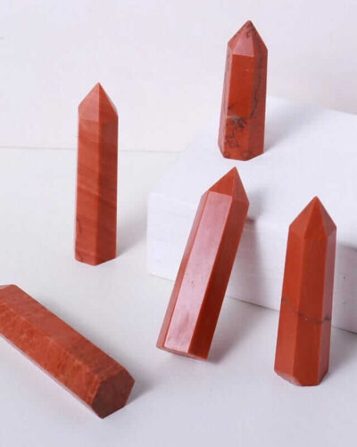 Genuine Red Jasper Tower Pointed Crystal Bulk