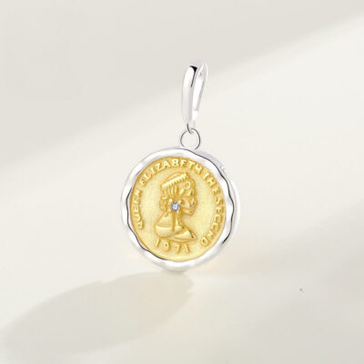 Goddess of Victory Silver Coin Pendant Relief Sculpture SHOW