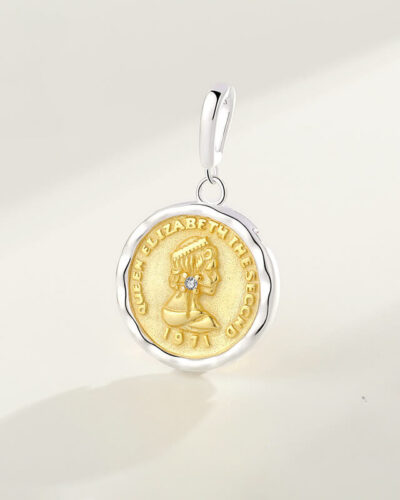 Goddess of Victory Silver Coin Pendant Relief Sculpture SHOW