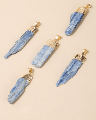 1Pcs Natural Irregular Kyanite Stone Pendant Wholesale