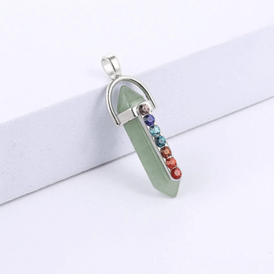 Double-Pointed Natural Crystal Quartz Pendants Wholesale