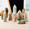 Green Cherry Blossom Agate Tower Bulk