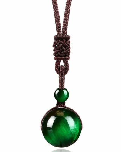 Round Men's Tiger Eye Necklace Pendant Wholesale