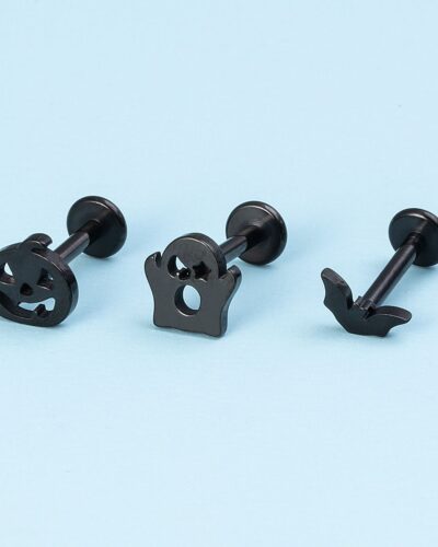 Halloween Pumpkin Bat Vertical Labret Wholesale