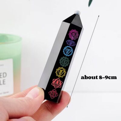 Healing 7 Chakra Patterns Black Obsidian Tower