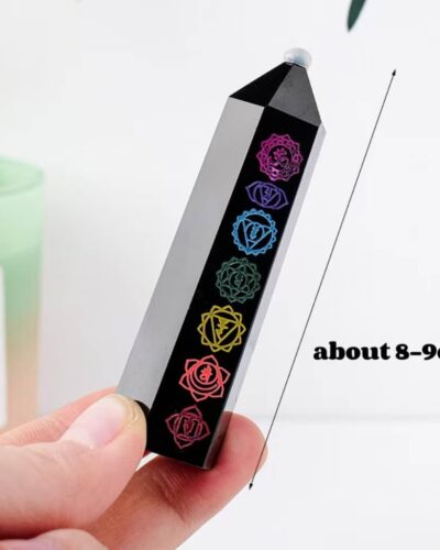 Healing 7 Chakra Patterns Black Obsidian Tower