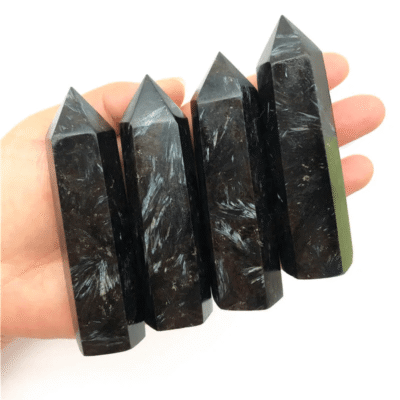 Healing Blue Astrophyllite Point Tower Bulk