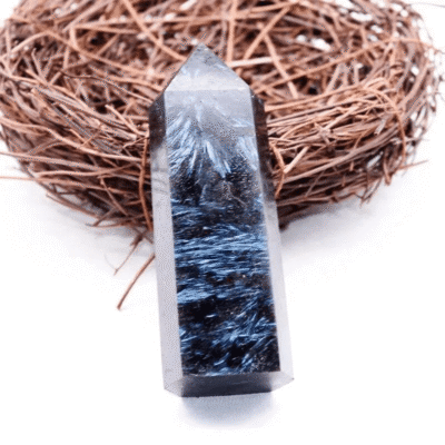 Healing Blue Astrophyllite Point Tower Bulk