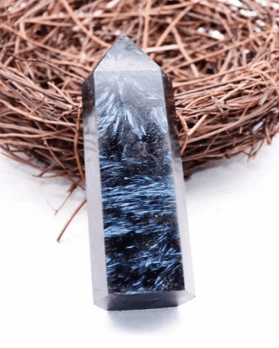 Healing Blue Astrophyllite Point Tower Bulk