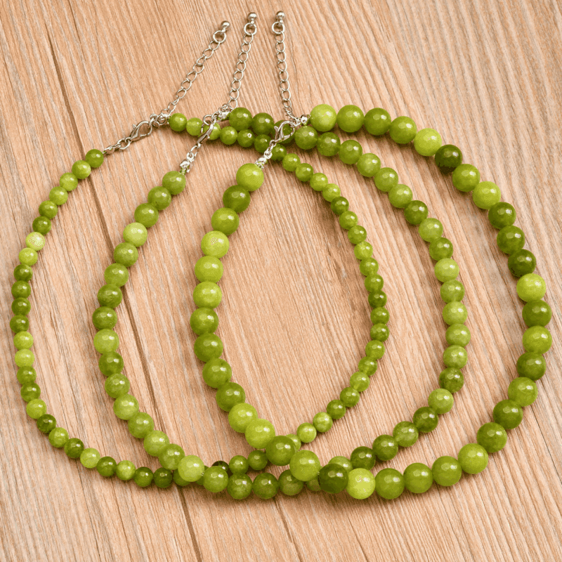 Adjustable Healing Peridot Birthstone Necklace Jewelry