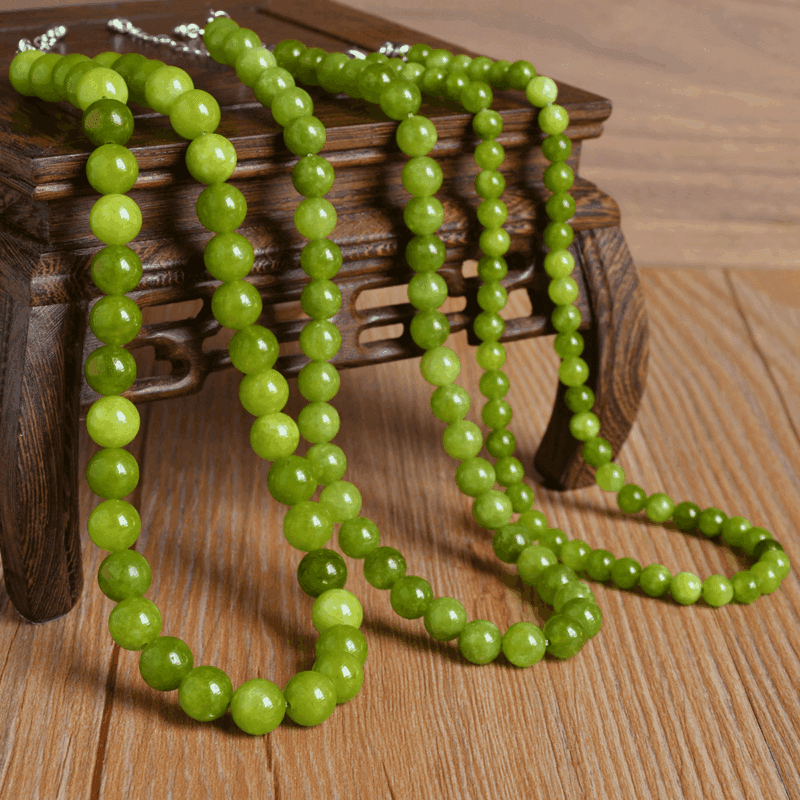 Adjustable Healing Peridot Birthstone Necklace Jewelry