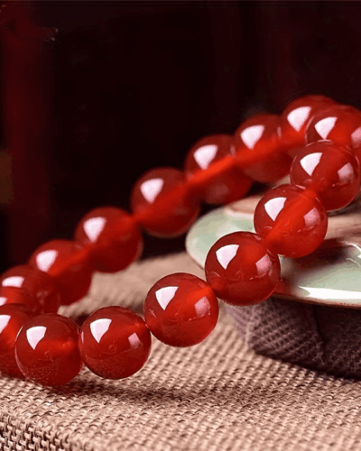 Healing Red Agate Bead Bracelet for Protection Wholesale