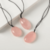 Healing Teardrop Rose Quartz Pendant Necklace for Her