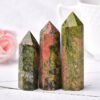 Healing Unakite Tower Crystal Point Wand Bulk