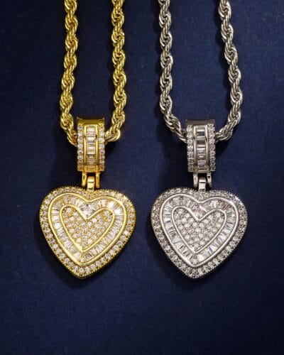 Heart Pendant 14K Gold Plated Copper Necklace 10