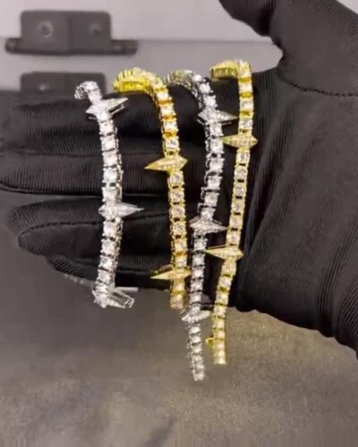 Vue alternative de Hip Hop Panther Mens Cuban Chain Necklace Wholesale