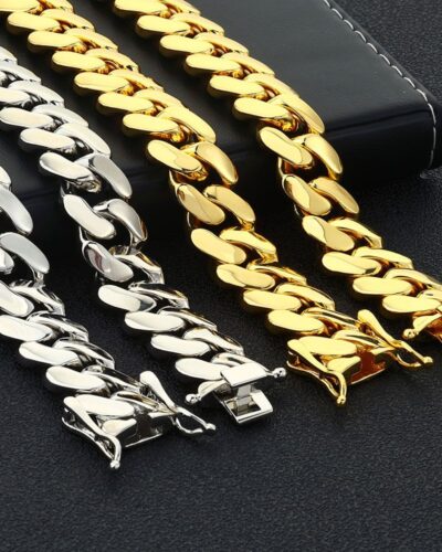 Hip Hop Polished Mens Cuban Necklace Wholesale