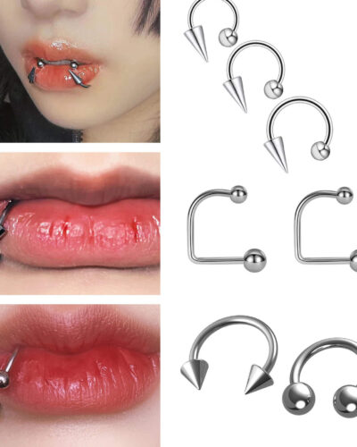 Horseshoe Stainless Steel Lip Piercing Jewelry Wholesale