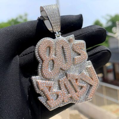 Ice Out 80s baby Pendant Necklace Hip-hop (1)
