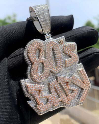 Ice Out 80s baby Pendant Necklace Hip-hop (1)