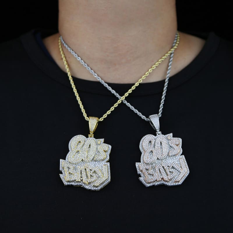 Ice Out 80s Baby Pendant Necklace Hip-hop - Görüntü 4