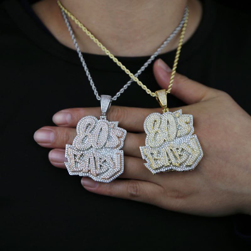 Ice Out 80s Baby Pendant Necklace Hip-hop - Görüntü 7