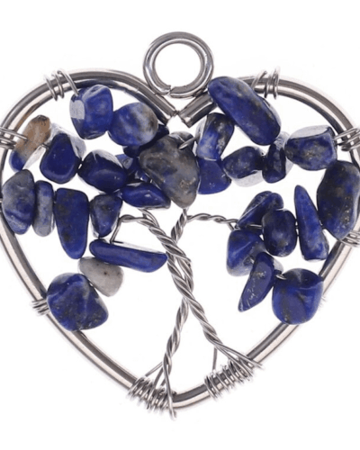 Tree of Life Heart Crystal Chip Stone Pendants Wholesale